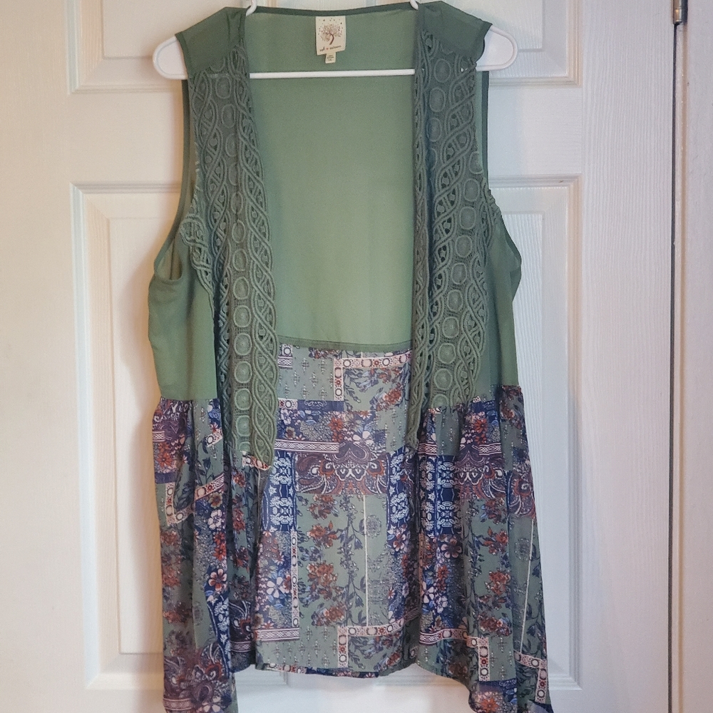 Throw over tank top